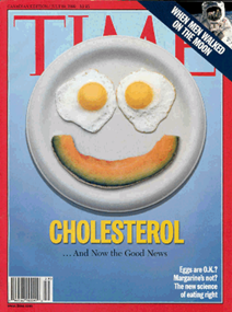 Image of Time Magazine positive cholesterol cover